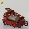 Metal Vintage Fire Truck Model Handmade (C)