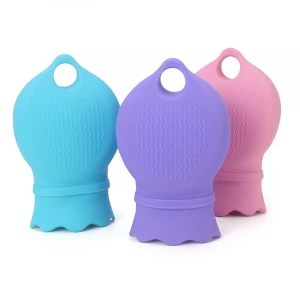 Microwave Heating Multi functional Silicone Hot Water Bottle Hot Water Bag with Knit Cover for Girl Woman Older Pain Relief