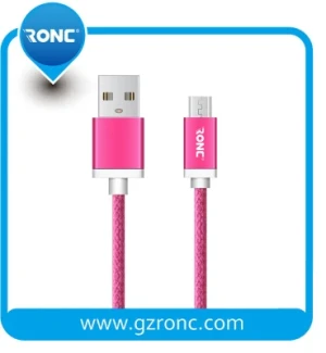 Mobile Phone Accessories Nylon Braided 1m Micro USB Cable