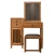 Import Modern bedroom furniture hair dresser makeup dressing table with mirror from China