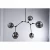 Import modern Black glass chandeliers pendant lights from China