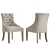 Import Modern Dining Chair Fabric Upholstered Dining Room Chair Wood from China