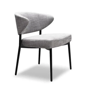 Modern Dining Room Furniture Linen Fabric Restaurant Chairs