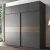 Import Modern Furniture Fitted Sliding Door Closet Gray Color Bedroom Wardrobes from China