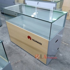 Modern glass mobile phone accessories display showcase for mobile phone furniture