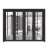 Import modern house design aluminium frame exterior accordion folding kitchen doors from China