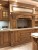 Import modern kitchen cabinet designs solid wood modern kitchen island household kitchen pantry oak court retro luxury style from China