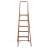 Import MOQ 200 PCS Japan Family Use Household 5 Steps Aluminum Folding Ladder With Wooden Grain, Five Steps Home Use Ladder from China
