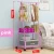 Import Morden metal standing cheap assemble coat racks with shoe stand from China