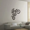 Motorcycle Decorative PVC Wall Decal Gymnasium 3D Wall Stickers 57x70cm