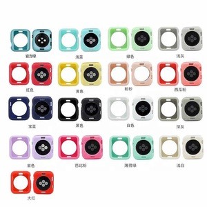 Multi-color Cute Silicone TPU Watch Case I6 I7 F8 F10 T200 T5 T500 W55 W58 Smart Watch Cover for Apple Watch