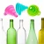 Import Multi-function Silicone Collapsible  Foldable Kitchen Funnel for Water Bottle Liquid from China