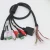 Multi-head monitoring machine customized cable  RCA with DC5525 female and RJ45 network cable to 3-5PIN spacing HSG line cable