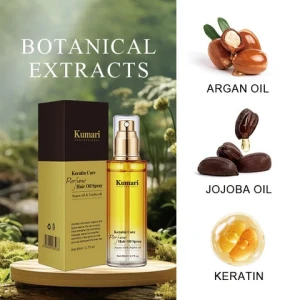 Natural Organic Argan Essential Oil For Hair Care, Repair Oil Keratin Care Perfume Spray For Hair