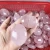 Import Natural polished crystal palm stone rose quartz palms for decoration from China