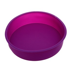 New 10*2.5 inch silicone round cake baking mold pastry brownie pizza pie dessert pan