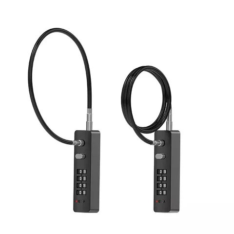 Buy New Bold Steel Wire Rope Password Lock Padlock Electric Car Basket ...
