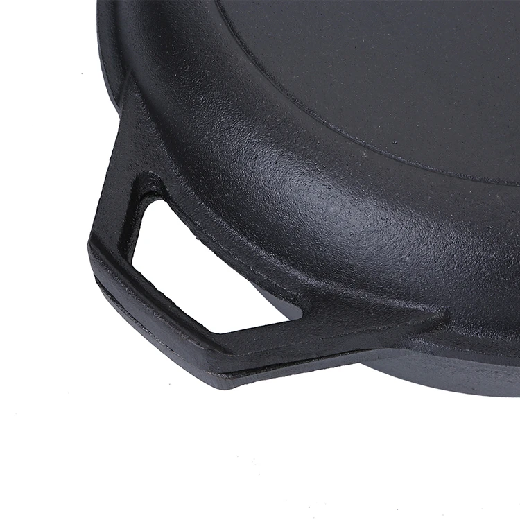 NEW Cast Iron Pre-Seasoned two-in-one fry pan 2-in-1 non-stick deep skillet