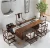 Import New Chinese solid wood tea table log modern tea table and chair combination from China