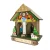 New design cheap weather house with thermometer, 3D wooden craft, gift and souvenir black forest barometer