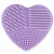Import New design Heart Shape Silicone Cosmetic Makeup Brush Egg Cleaner from China