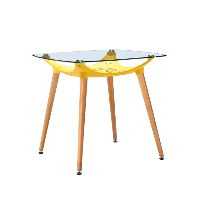 new glass top dining table beech wood leg
