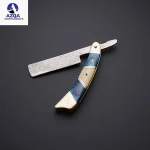 New High Carbon Stainless Steel Men Shaving Razors Hand Made Dasmascus Salon Supplies Gift Items