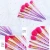 Import New high quality 7pcs spiral handle pink purple makeup brushes from China