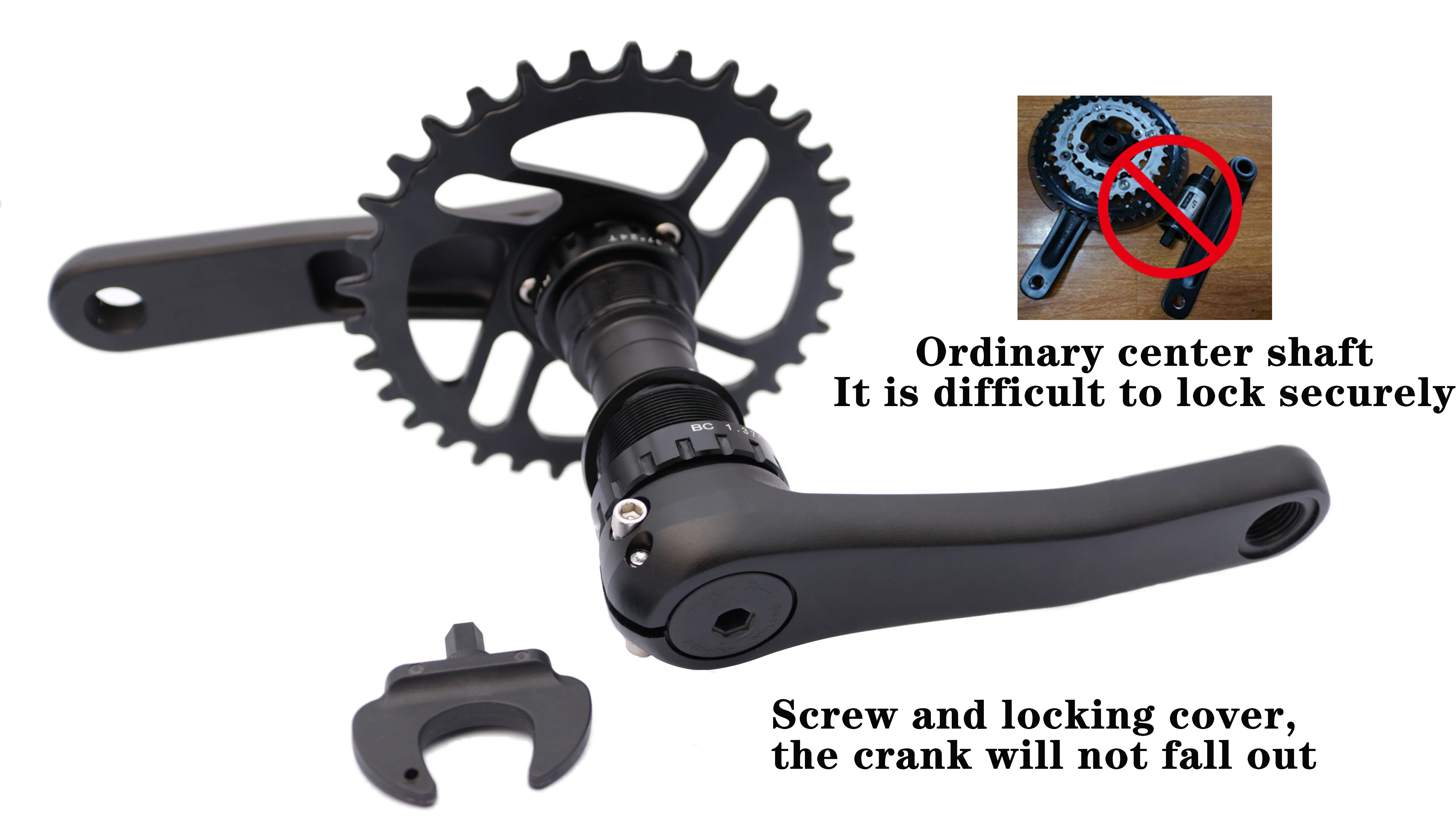 New Hollowtech Lightweight CNC Chainrings Crank Arm 127 140 150mm Kids Bicycle Direct Mount Crankset
