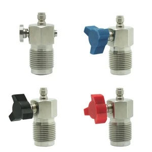 New Mini Model PCP Airgun Paintball HP Fill Station Stainless Steel 300Bar Din Valve with Male Plug