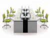 NEW open office workstation 6 person office partition system furniture