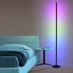New simple floor lamp  luxury Nordic bedroom living room circular vertical led stand lamp