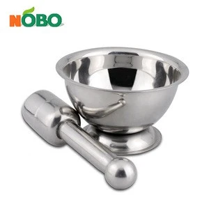 New Style Selling Household Papaya Salad Tool Stainless Steel Spice Grinder Mortar and Pestle