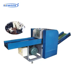 NEWEEK recycling equipment apparel cloth textile waste leather rag cutting machine