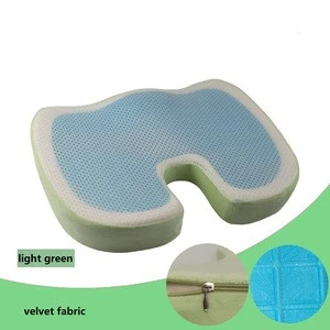newest u shape silicone memory foam adult comfort cooling wheelchair office car bus orthopedic coccyx colling gel seat cushions