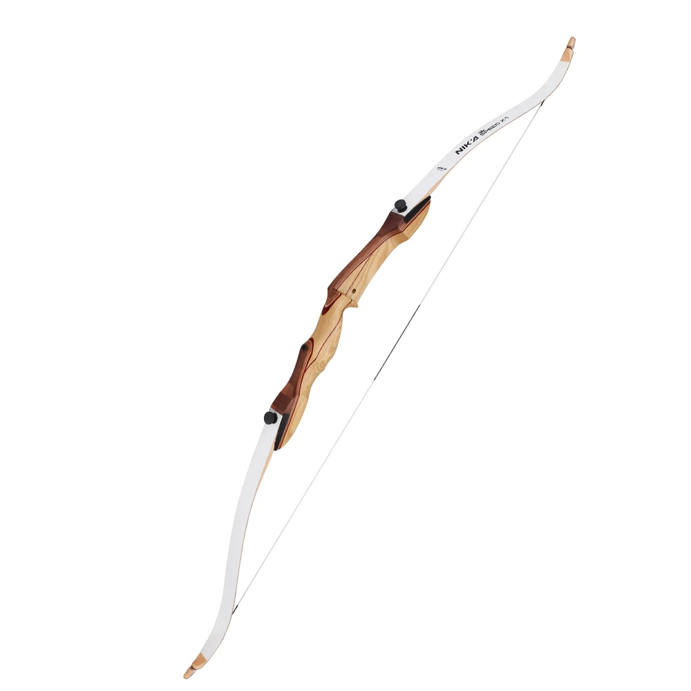 NIKA Archery Recurve Bow Youth Wooden Bow Beginner Shooting Wooden Bow