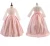 Import Nimble Luxury Custom Made Long Sleeve Satin Ball Gown For Kids Long Tail Big Bow Elegant Flower Girl Dresses Wedding from China