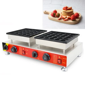 Non-stick 50pcs mini pancake bread baking equipment dutch maker machine