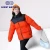 Import North Patchwork pattern Winter womens mens down coats down jacket strip zipper down coat goose women goose women jacket from China