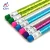 Import OEM Available Nice Quality Colorful Shinning Glitter HB Pencil With Eraser Top from China