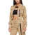 Import OEM Women Streetwear Buckle Cuff Cargo Cropped Bomber Jacket from China