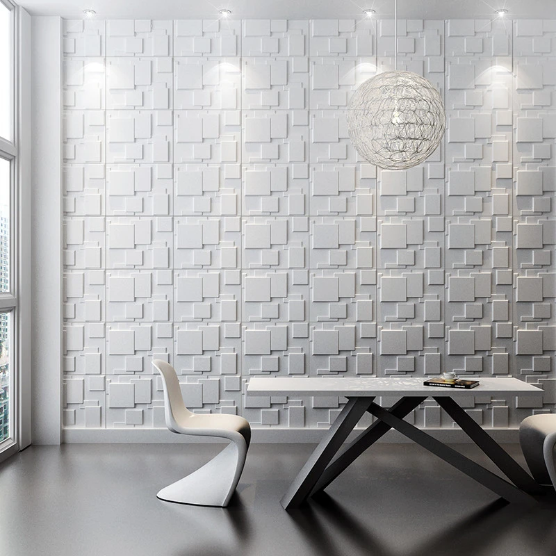 Office decoration PVC 3D wallpaper cheap wall paneling design wallpaper