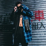 OHMYJUST New Men Custom Streetwear High quality new patch design style Plaid shirt flannel mens shirt