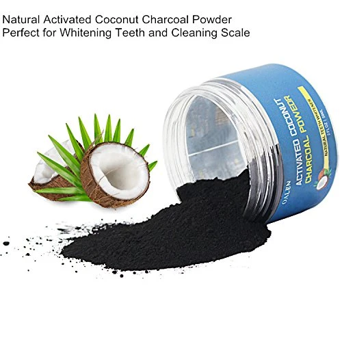 Oral Teeth Care Products Activated Coconut Organic Charcoal Teeth Whitening Powder With Bamboo Tooth Brush