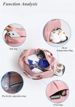 Outdoor Activities Custom Logo Light Weight Sport Travel Bags Yoga Gym Duffel Bag