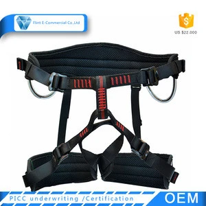 Outdoor Climbing Safe Seat Belts for Mountaineering Fire Rescue Higher Level Caving Rock Climbing Half Body Safety Harness