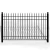 Import Outdoor decorative security garden iron fencing customization wrought iron fence from China