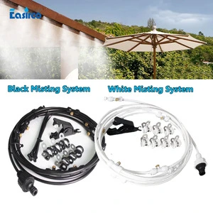 Outdoor Mist Cooling System Irrigation kits for Greenhouse Garden Patio 6M~18M Mister Line system buying direct