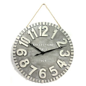 Oversize wall clock Collectione Paris mdf clocks shabby chic home decor