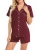 Import Pajamas WomenS Short Sleeve Sleeping Clothes For Women Cotton Soft Set Xs-Xxl from China
